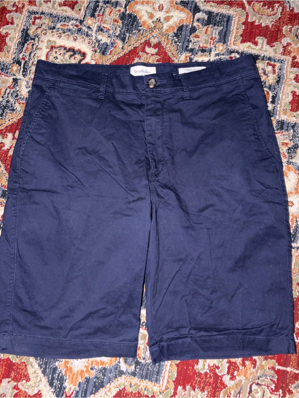 Goodfellow & Co Men's Dark Navy Cotton Cargo Shorts